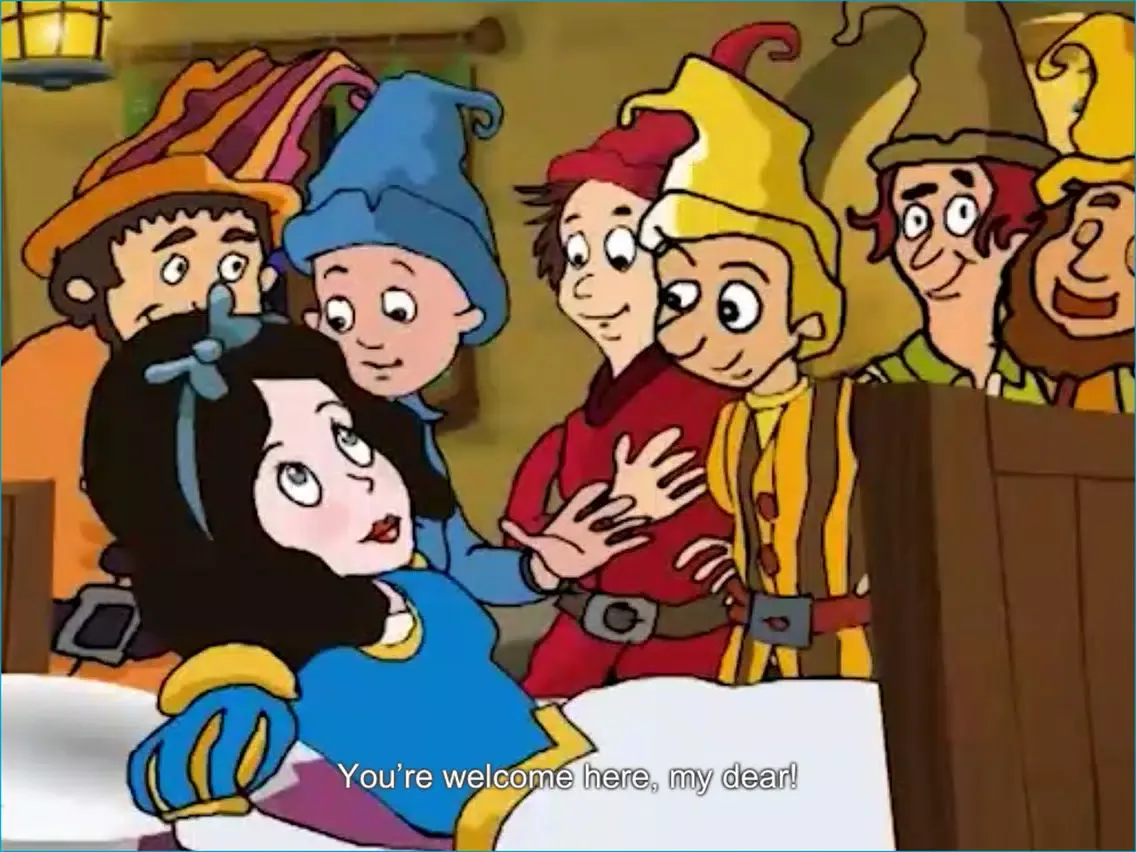Tangkapan skrin The Snow White and the 7 Dwarfs - Storytime Reader iPad 