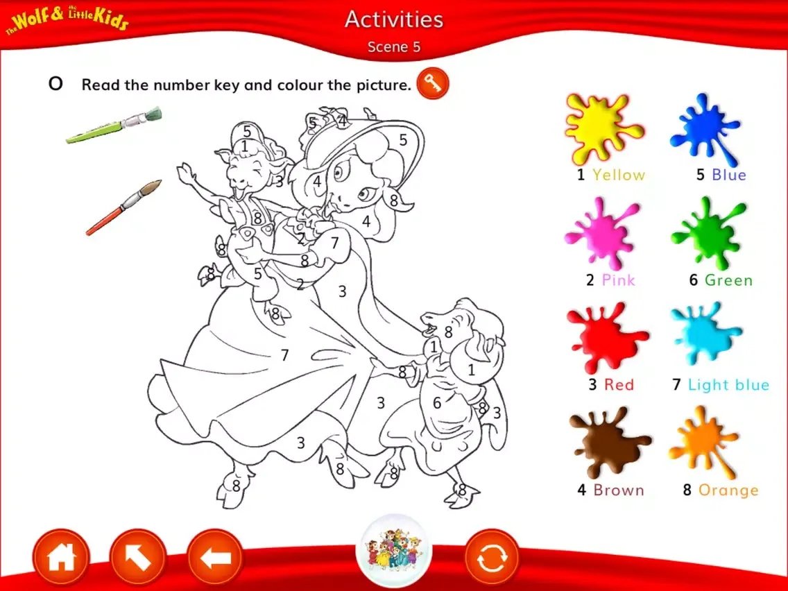 Capturas de pantalla de The Wolf and the Little Kids - Storytime Reader iPad 