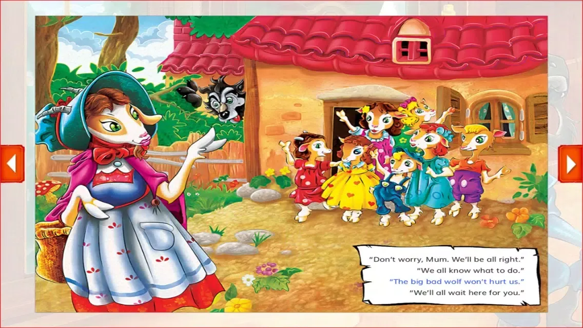 Capturas de pantalla de The Wolf and the Little Kids - Storytime Reader