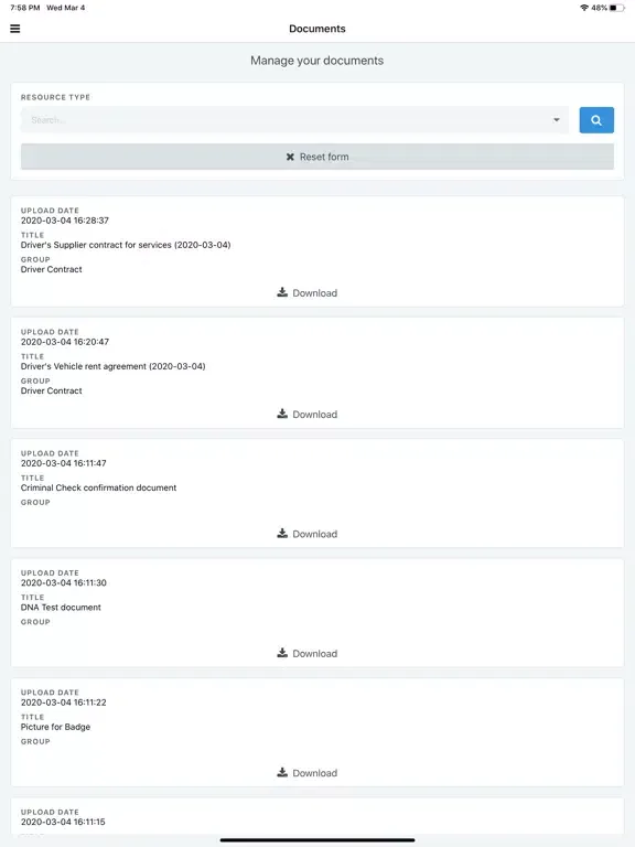 Fast Despatch Logistics Ltd. iPad  Screenshots