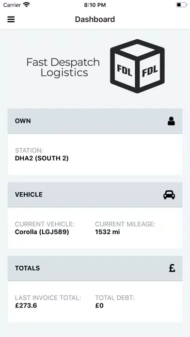 Fast Despatch Logistics Ltd. Screenshots