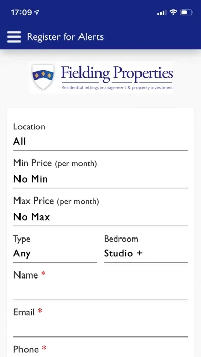 Zrzuty ekranu Fielding Properties