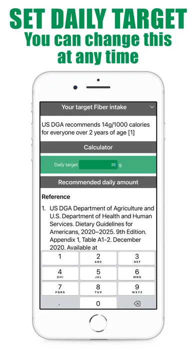 Captures d'écran de Fiber Counter and Tracker
