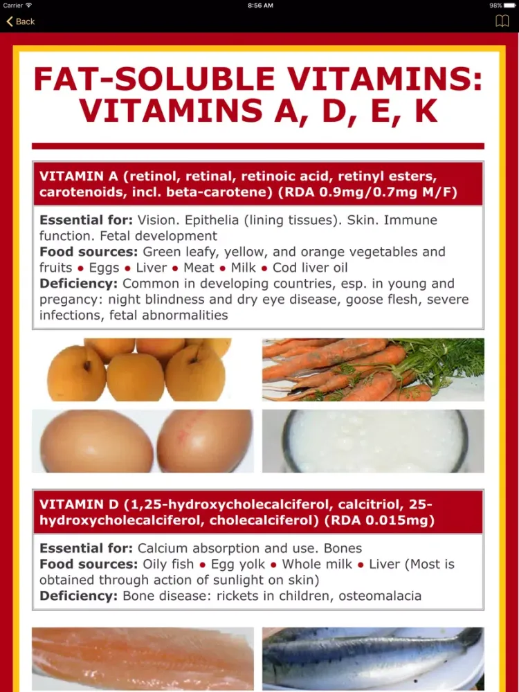 صور Vitamins A & D Counter & Tracker for Healthy Diets iPad 