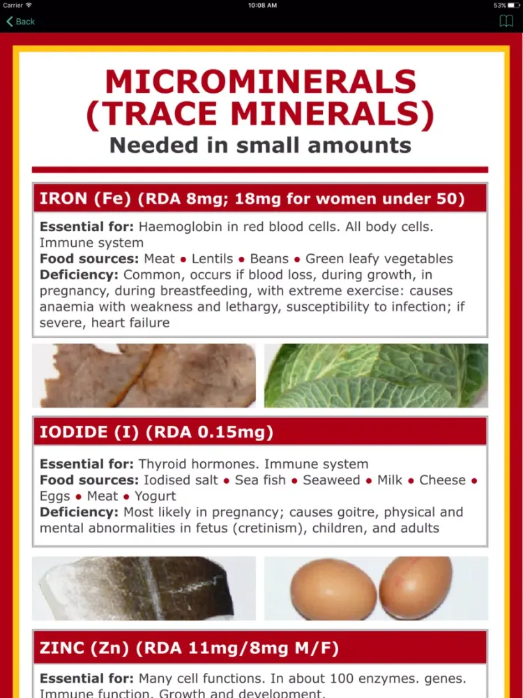Capturas de tela do Vitamins B3,B5 Counter & Tracker for Healthy Diets iPad 