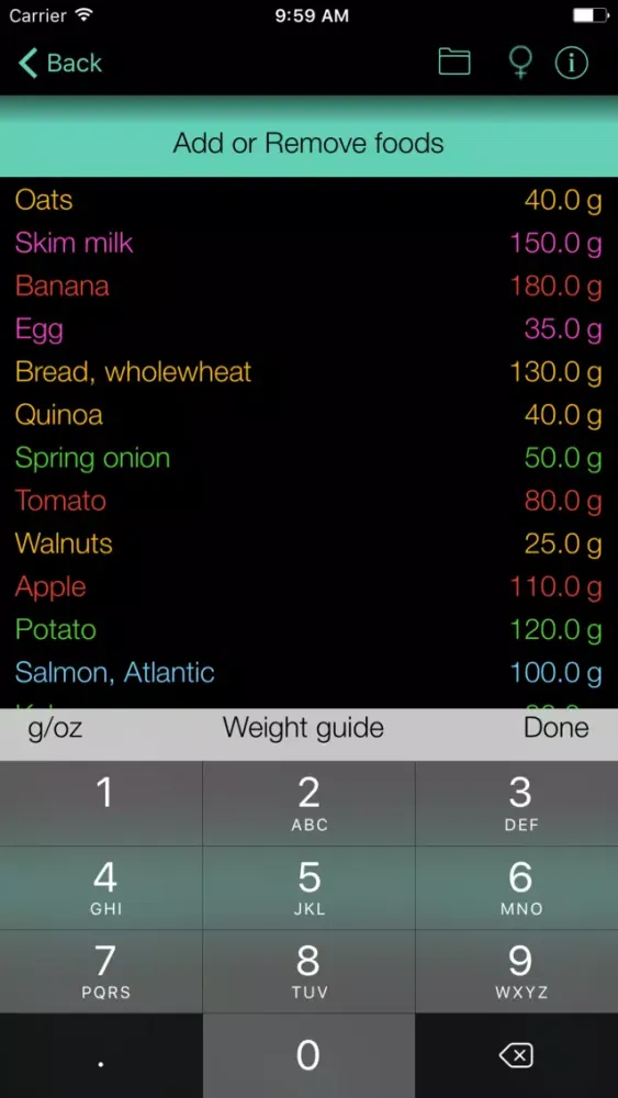 Capturas de tela do Vitamins B3,B5 Counter & Tracker for Healthy Diets