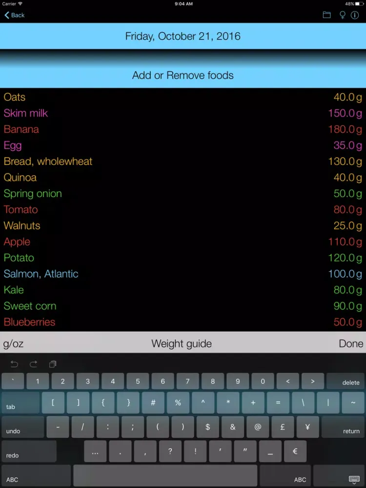 Captures d'écran de Omega-3 Fat Counter & Tracker iPad 