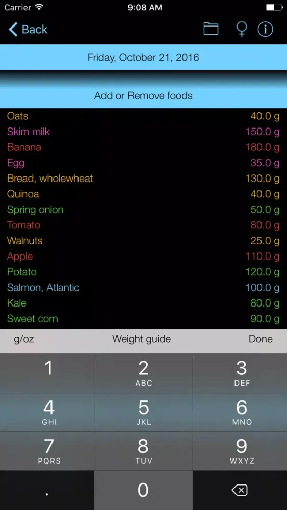 Captures d'écran de Omega-3 Fat Counter & Tracker