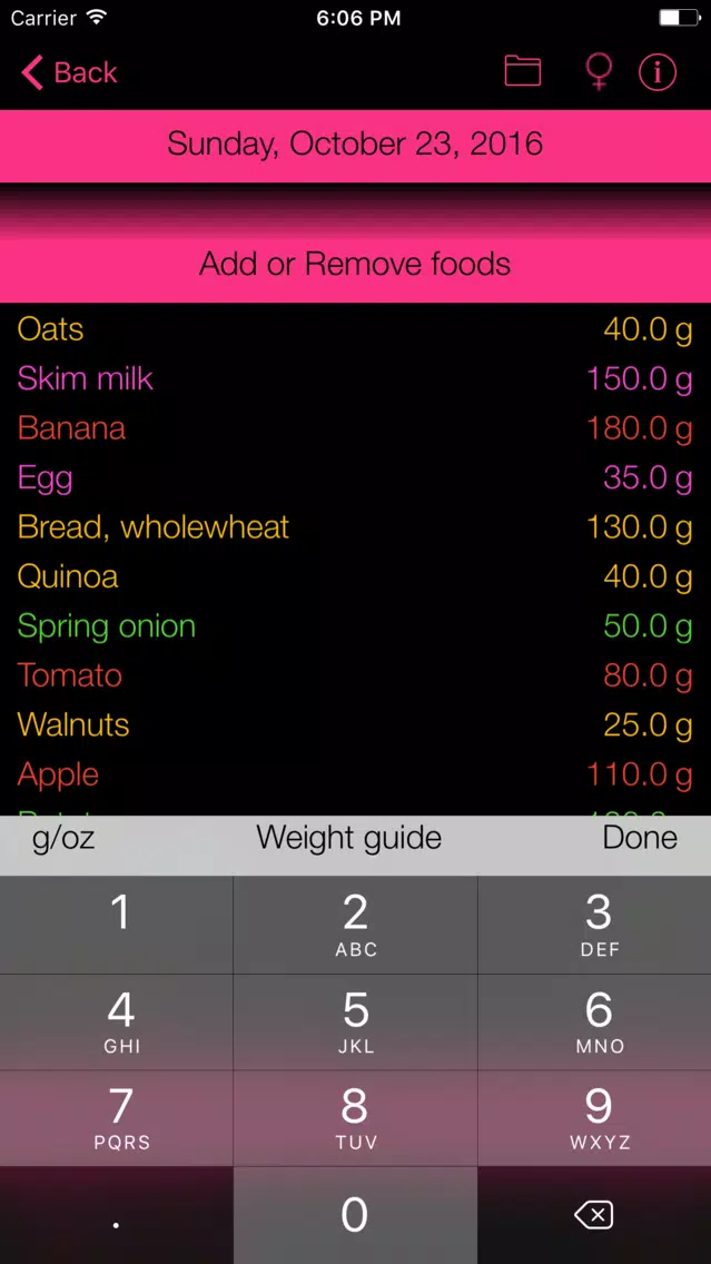 Screenshot di Selenium Counter & Tracker for Healthy Food Diets