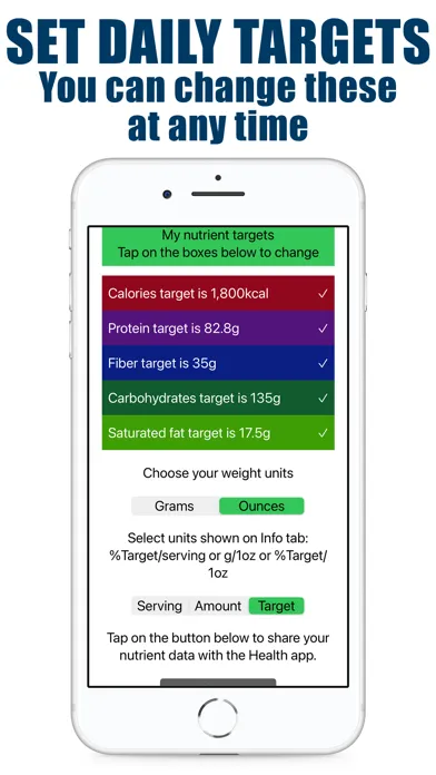 ภาพหน้าจอของ 5 Nutrients Counter & Tracker