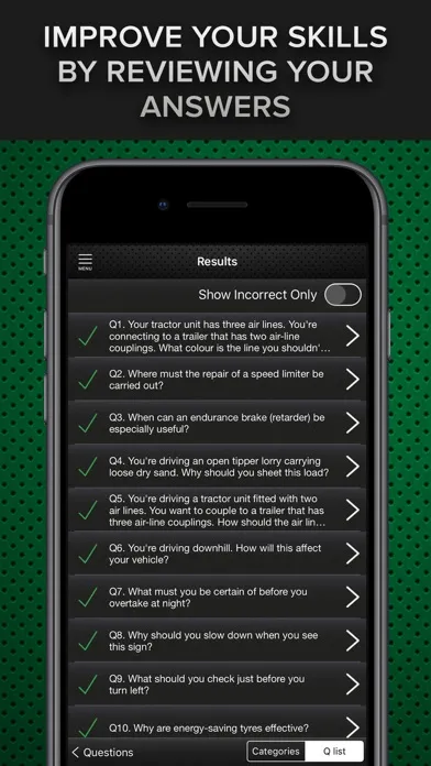 Capturas de pantalla de LGV & PCV Theory Test 2024 UK