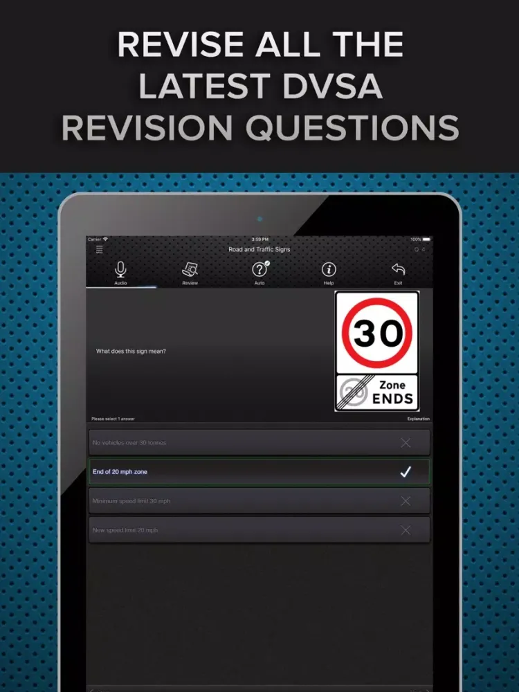 Capturas de pantalla de Theory Test 2021 DVSA Revision iPad 