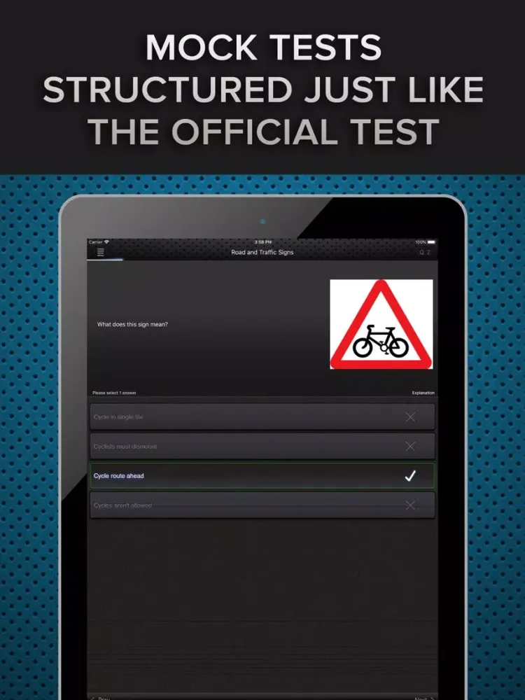 Capturas de pantalla de Theory Test 2021 DVSA Revision iPad 