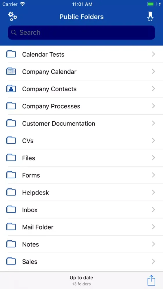 Скриншоты Public Folders App