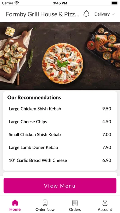 Capturas de tela do Formby Grill House Pizzeria