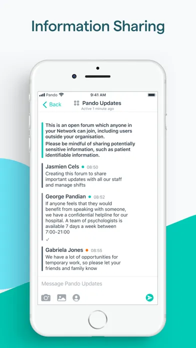Pando - Connecting Healthcare Screenshots