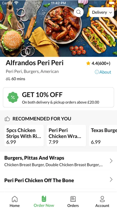 Zrzuty ekranu Alfrandos Peri Peri