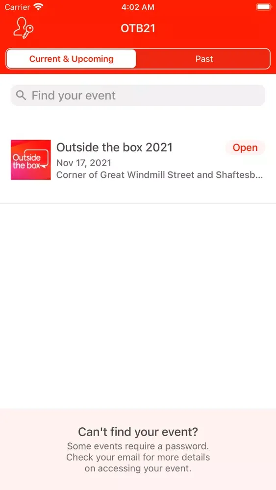 ภาพหน้าจอของ Outside the box 2021