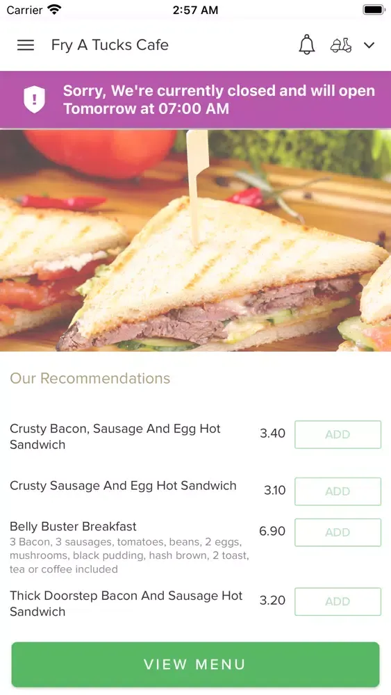 Ảnh chụp màn hình của Fry A Tucks Cafe