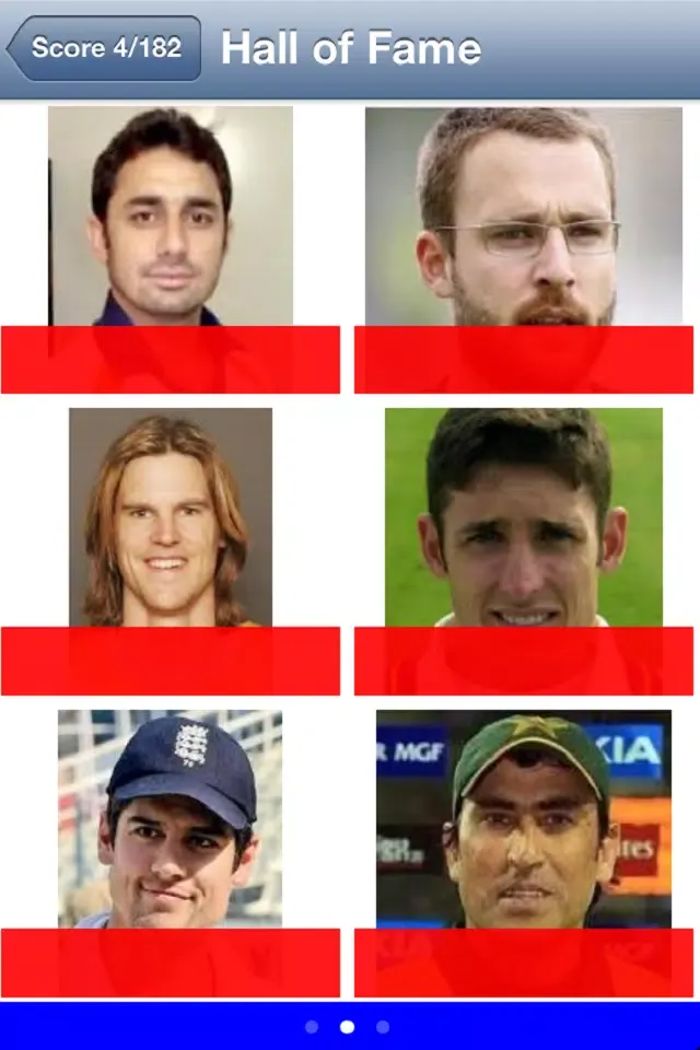 Captures d'écran de Cricket Quiz - Fun Players Face Game