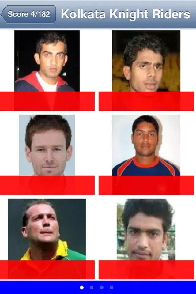 Captures d'écran de Cricket Quiz - Fun Players Face Game