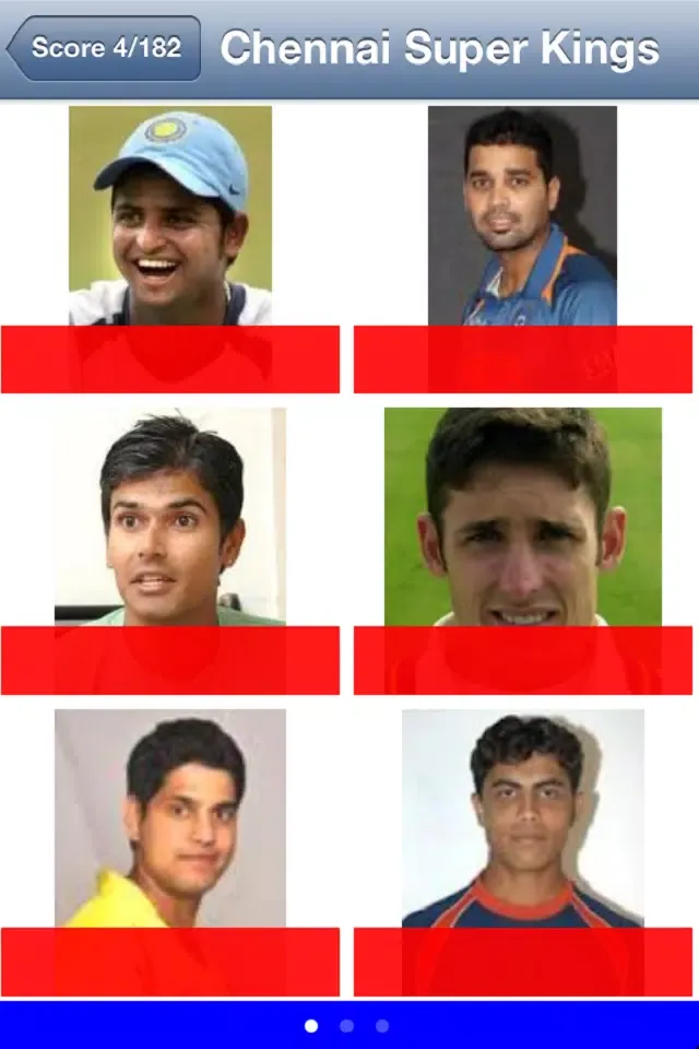 Captures d'écran de Cricket Quiz - Fun Players Face Game