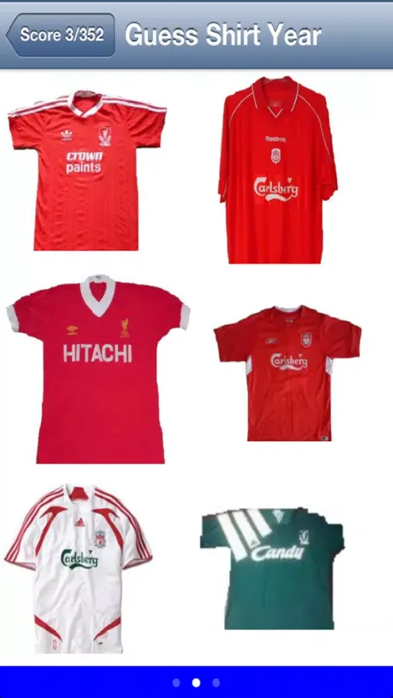 Tangkapan layar Football Quiz - Liverpool FC Player and Shirt Edition
