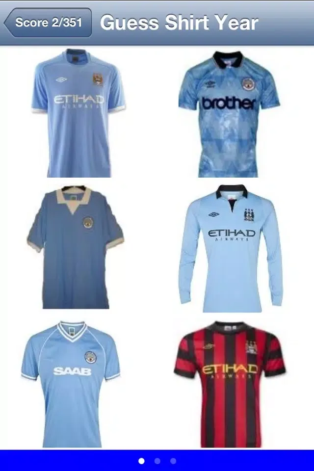 Скриншоты Football Quiz - Man City FC Shirt and Player Edition