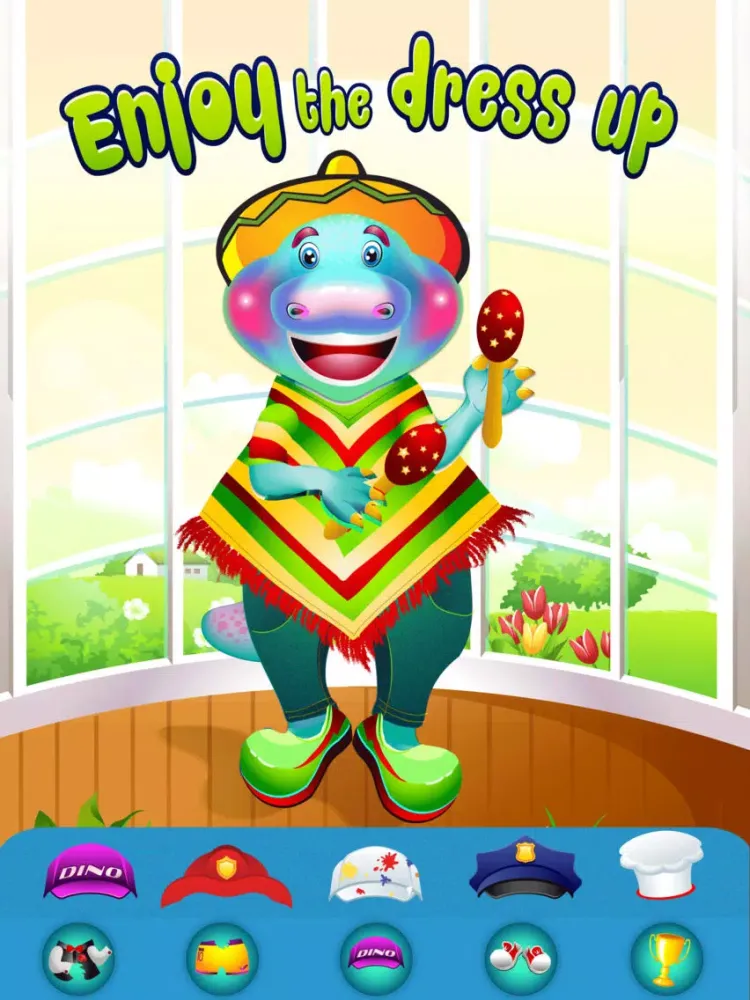 ภาพหน้าจอของ My Mini Baby Pet Jurassic Dinosaur on the Tiny Hunter Paradise Island Free Game iPad 
