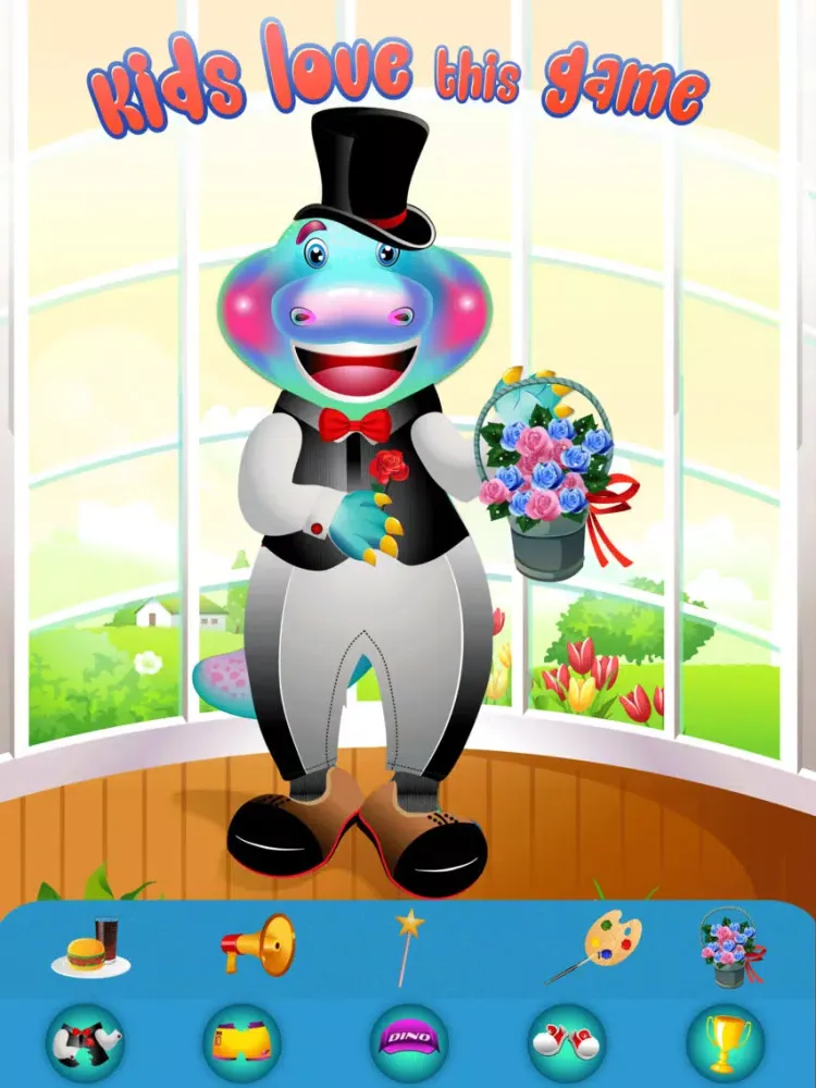 ภาพหน้าจอของ My Mini Baby Pet Jurassic Dinosaur on the Tiny Hunter Paradise Island Free Game iPad 