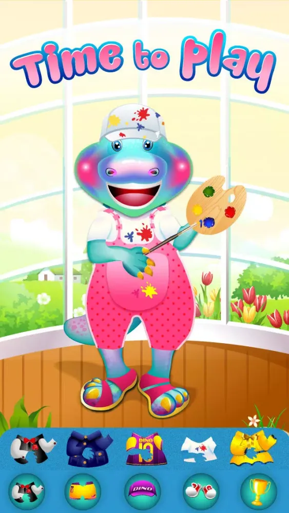 ภาพหน้าจอของ My Mini Baby Pet Jurassic Dinosaur on the Tiny Hunter Paradise Island Free Game