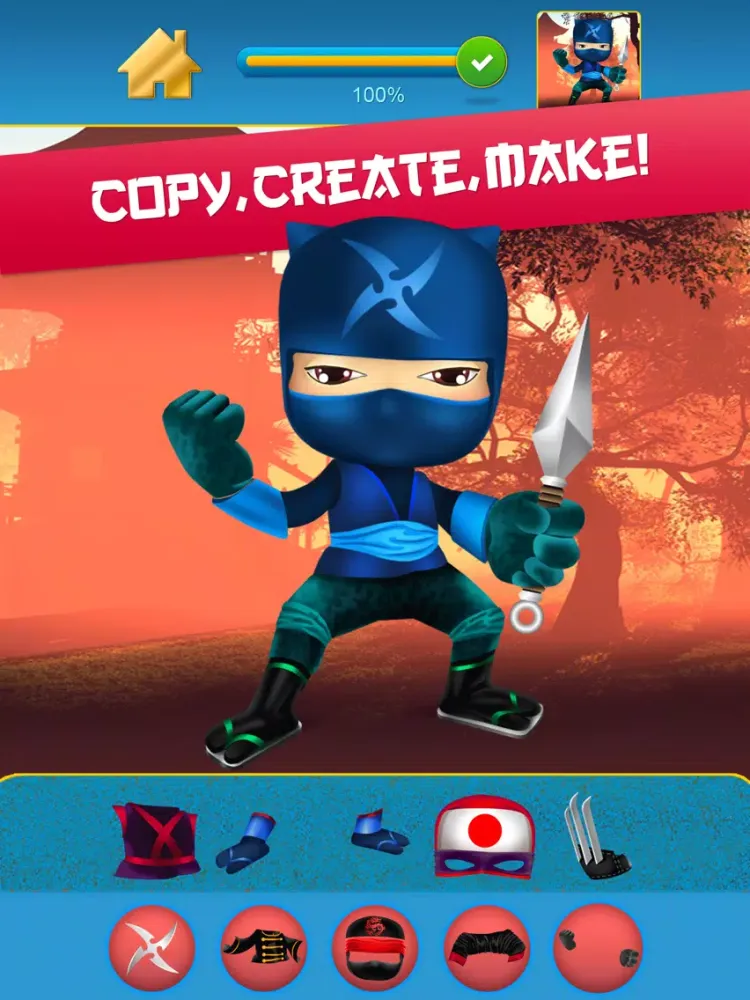 My Mega Power Ninja Hero Design & Copy Crazy Game iPad  스크린샷