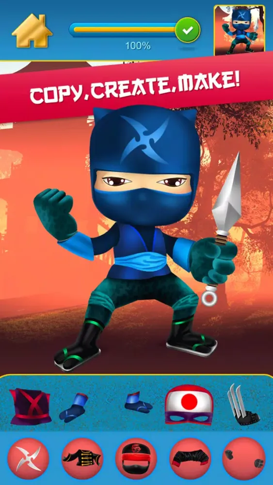 My Mega Power Ninja Hero Design & Copy Crazy Game 스크린샷