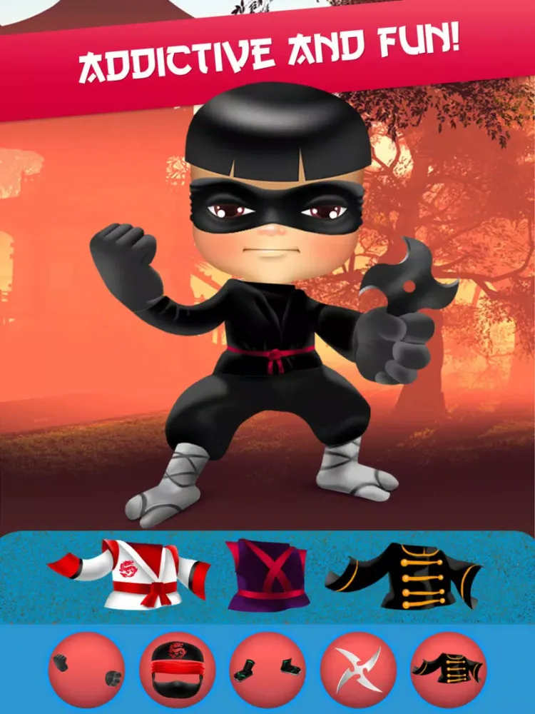 Tangkapan skrin My Epic Ninja Superheroes World Fighter Club Game iPad 