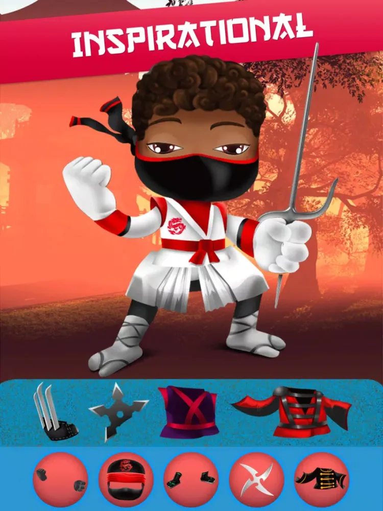 Tangkapan skrin My Epic Ninja Superheroes World Fighter Club Game iPad 
