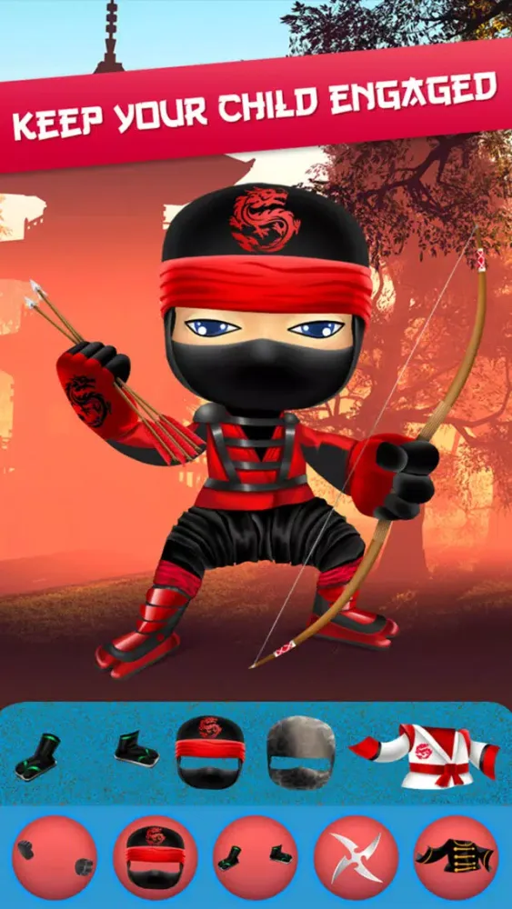 Tangkapan skrin My Epic Ninja Superheroes World Fighter Club Game