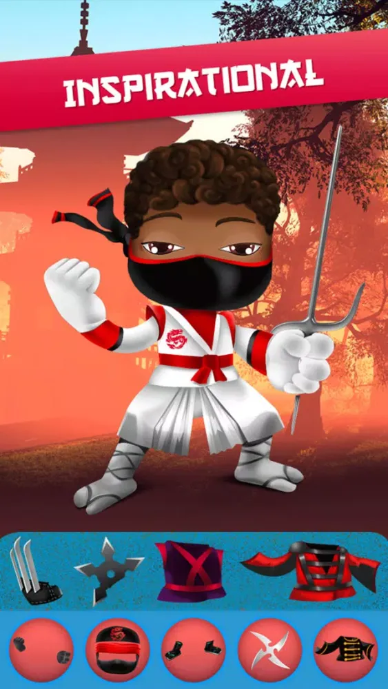 Tangkapan skrin My Epic Ninja Superheroes World Fighter Club Game