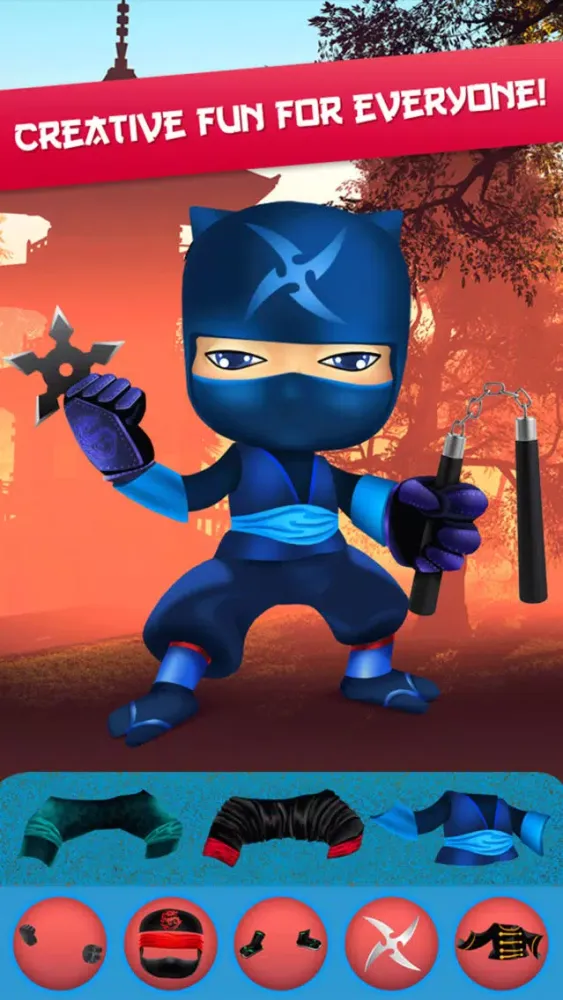 Tangkapan skrin My Epic Ninja Superheroes World Fighter Club Game