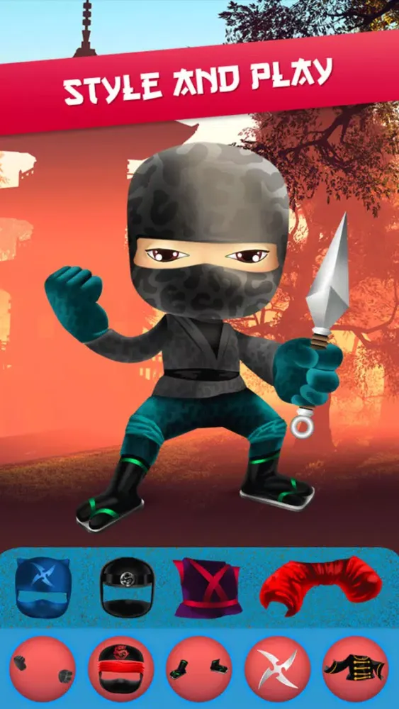 Tangkapan skrin My Epic Ninja Superheroes World Fighter Club Game