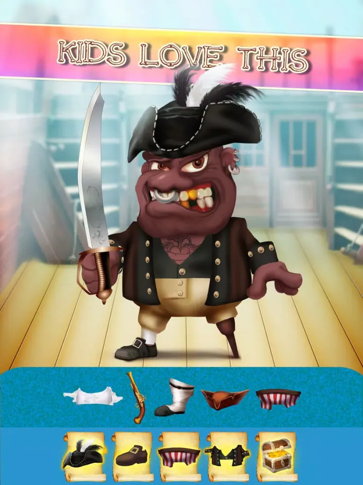 تصاویر The Super Pirates of Paradise Treasure Island Ship Game For Boys - Free App iPad 
