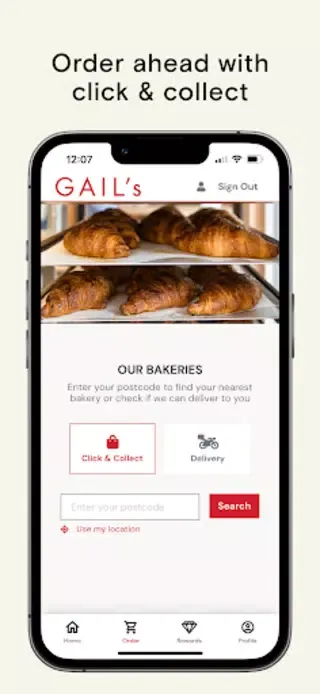 Ảnh chụp màn hình của GAIL's