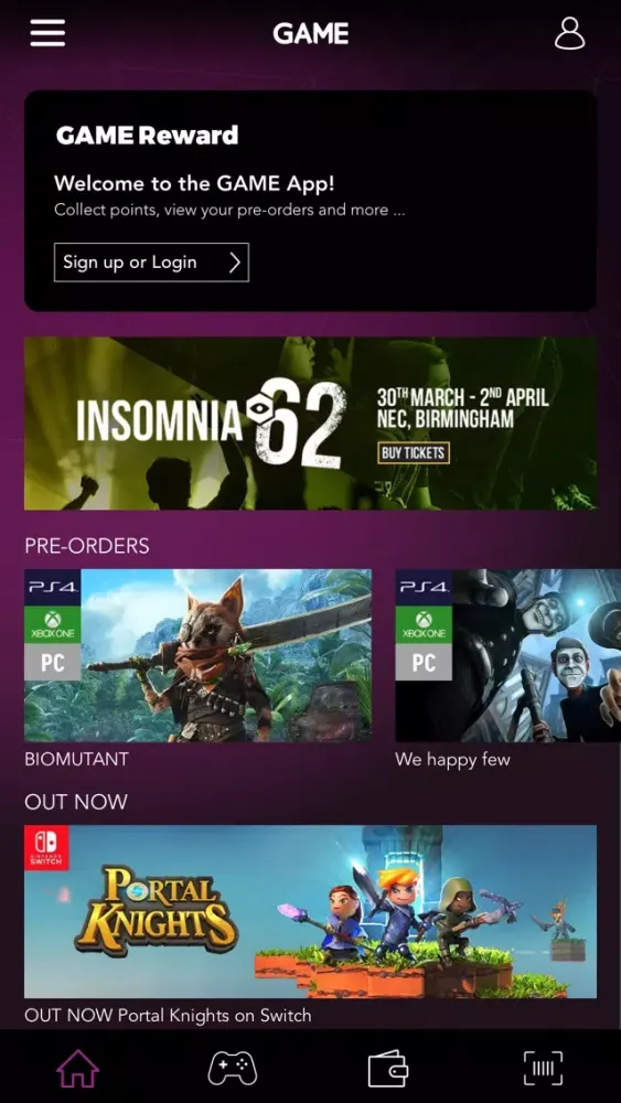 Captures d'écran de GAME Mobile App