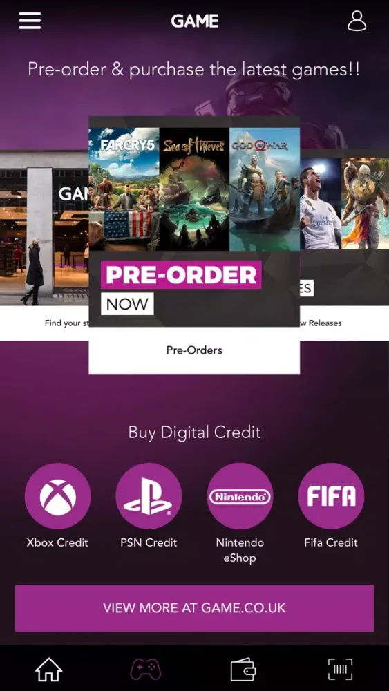 Captures d'écran de GAME Mobile App