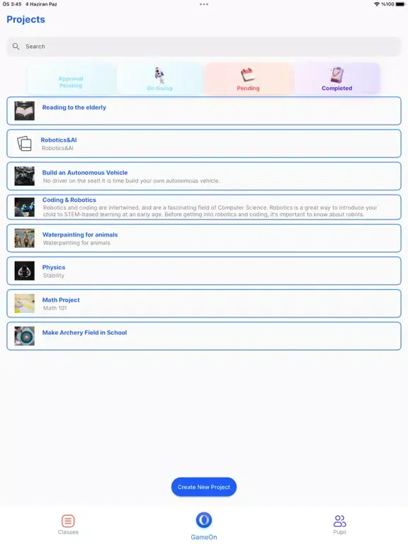 GameOn Teacher iPad 应用截图