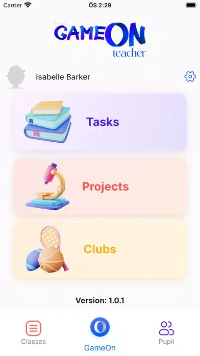 GameOn Teacher应用截图