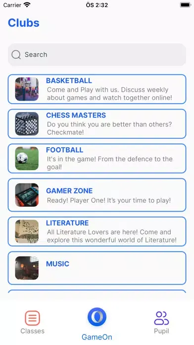 GameOn Teacher应用截图