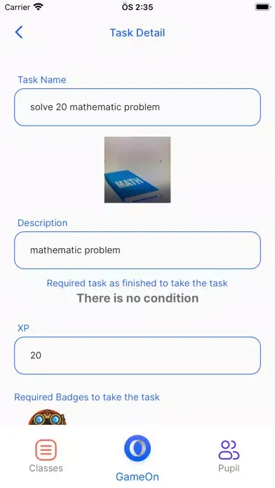 GameOn Teacher应用截图
