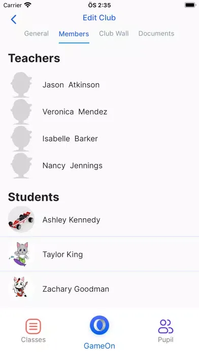 GameOn Teacher应用截图