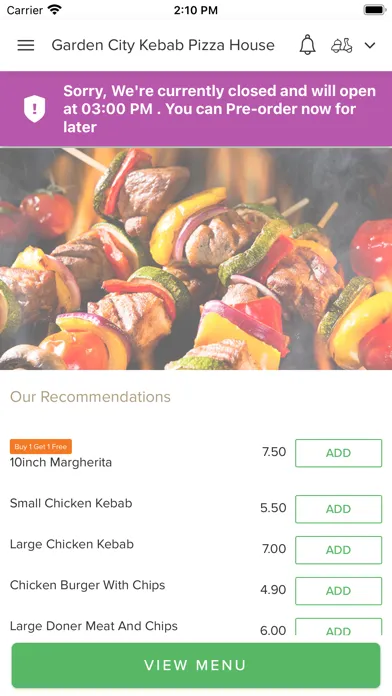 Garden City Kebab Pizza House, স্ক্রিনশট