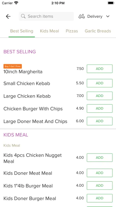 Garden City Kebab Pizza House, স্ক্রিনশট